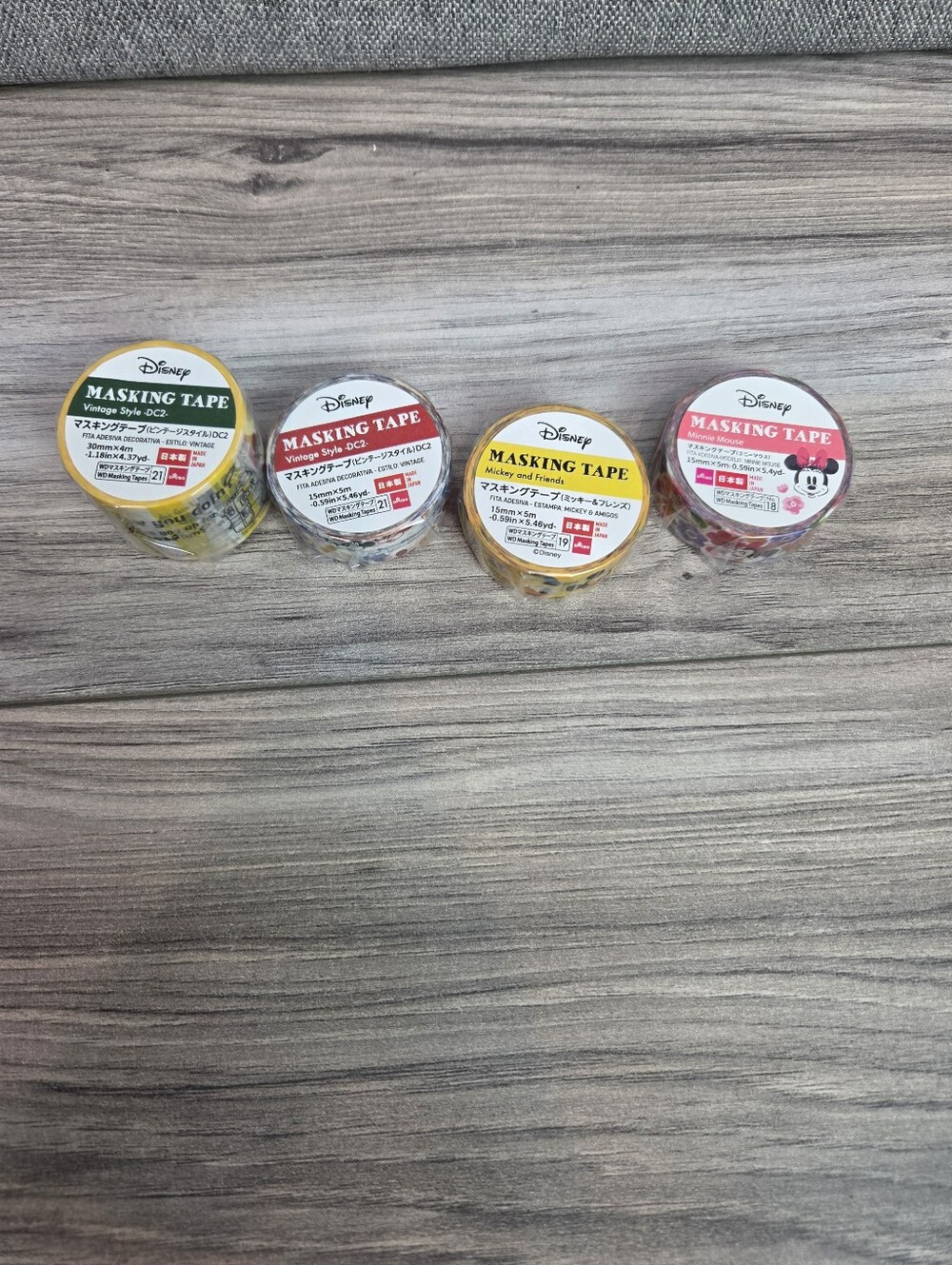 ✨ Japanese Disney Masking Tape Bundle — 4 Rolls! ✨